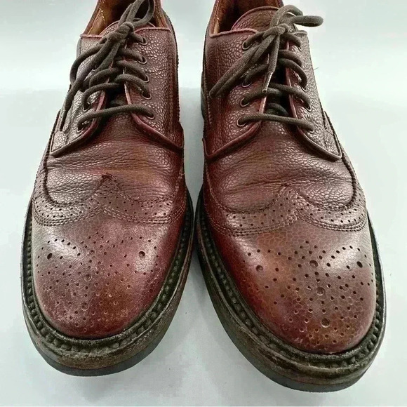 Rag and bone Spencer shoe sz 42 9 brown Italian leather wingtip oxfords Academia - Picture 3 of 14